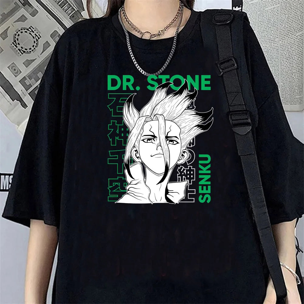 Dr. Stone Anime T-Shirt – Unisex Harajuku Y2K Graphic Streetwear Tee