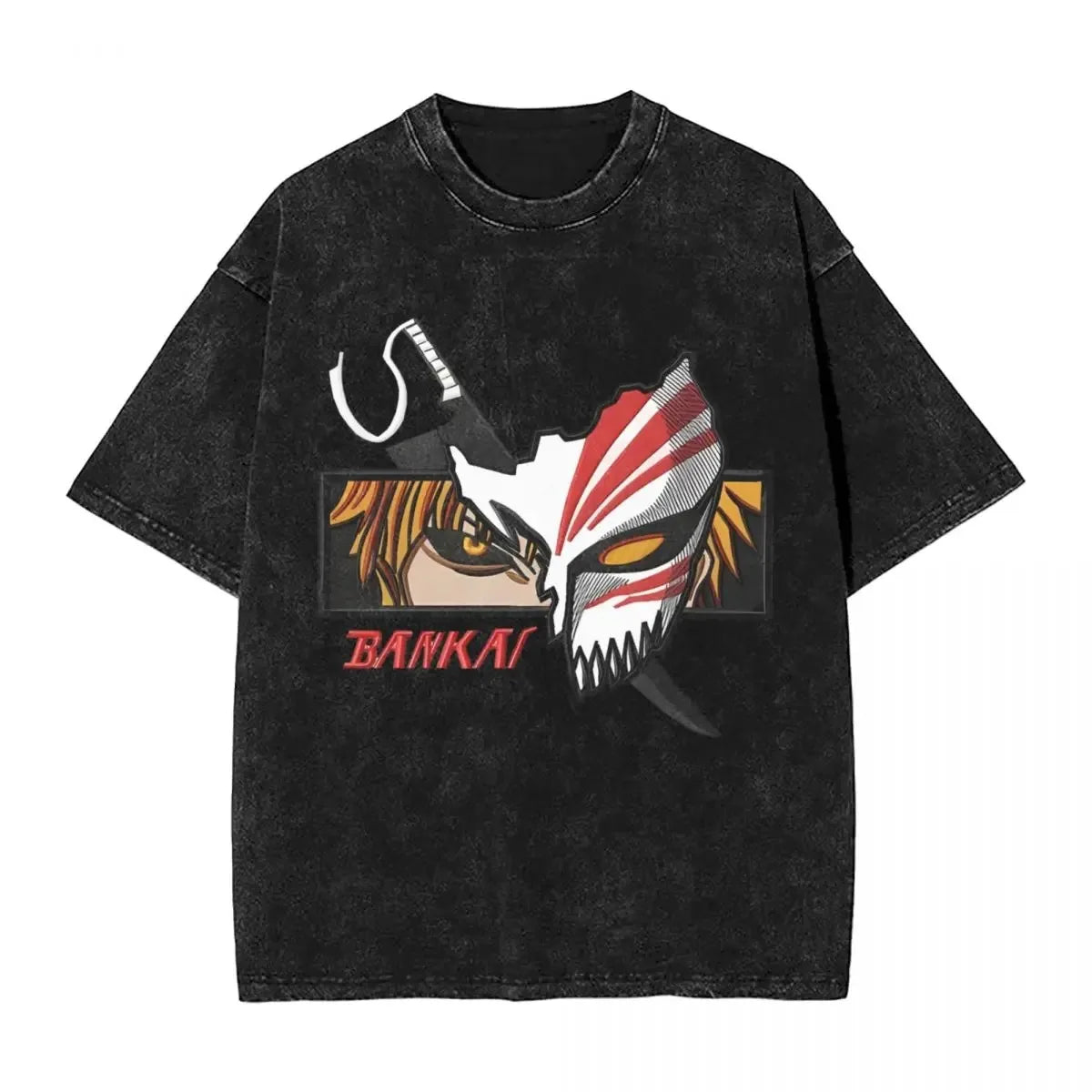 BLEACH Kenpachi Zaraki Oversized Graphic T-Shirt – Unisex Anime Streetwear Tee