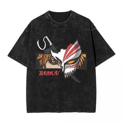 BLEACH Kenpachi Zaraki Oversized Graphic T-Shirt – Unisex Anime Streetwear Tee