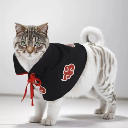 Naruto Pet Cosplay Cloak – Hokage & Akatsuki Costume for Cats and Dogs