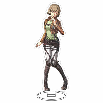 Attack on Titan Acrylic Stand Figure – 16CM Anime Display Stand | Eren, Mikasa, Armin & Conni