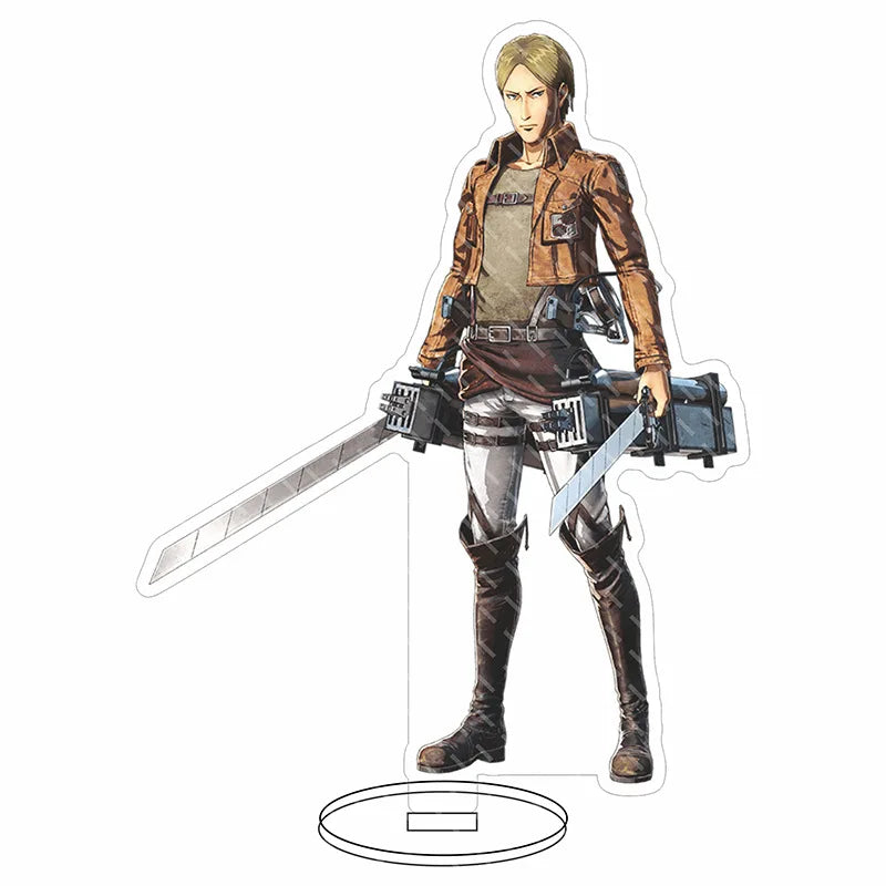 Attack on Titan Acrylic Stand Figure – 16CM Anime Display Stand | Eren, Mikasa, Armin & Conni