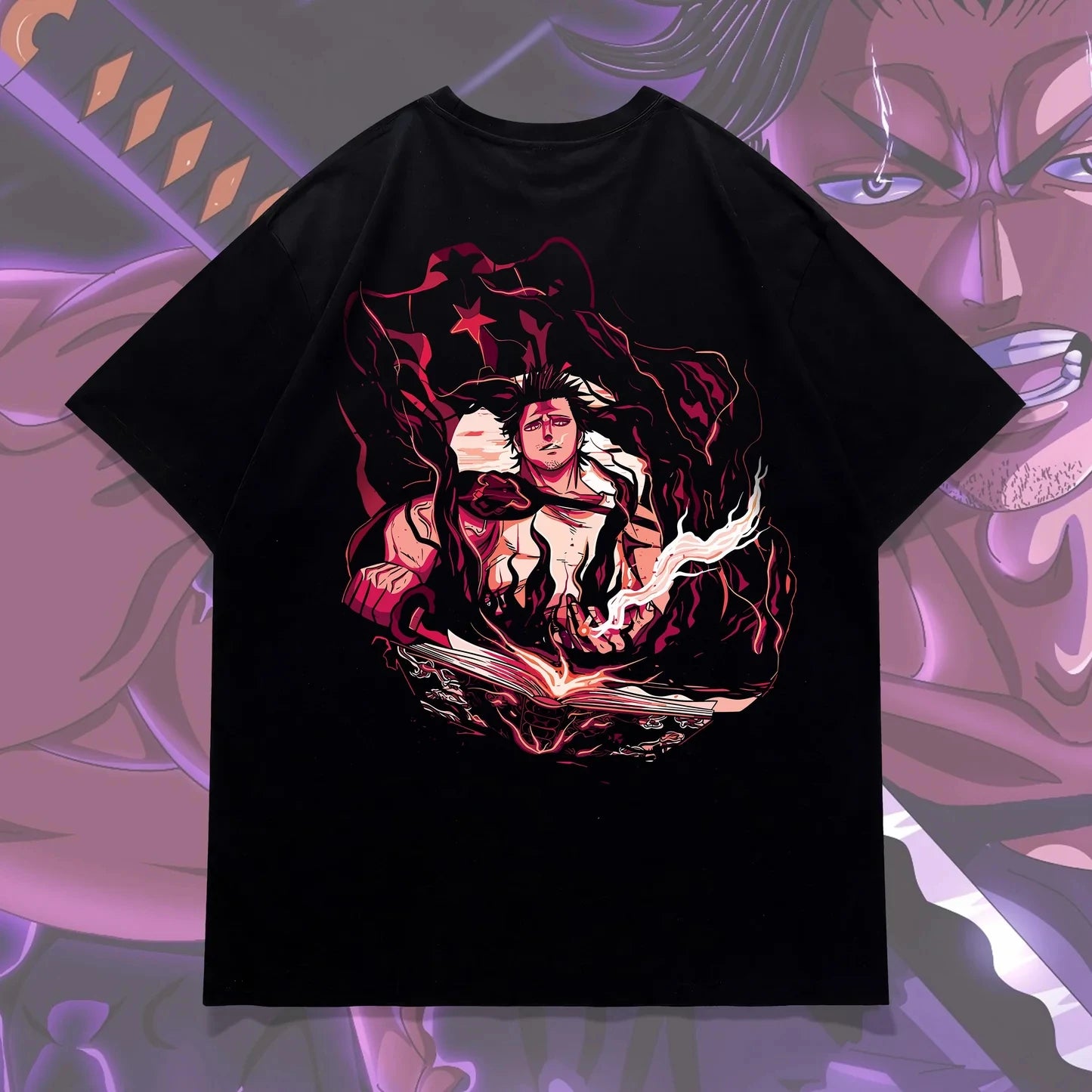 Black Clover Yami Sukehiro Graphic T-Shirt – Unisex Cotton Anime Streetwear Tee