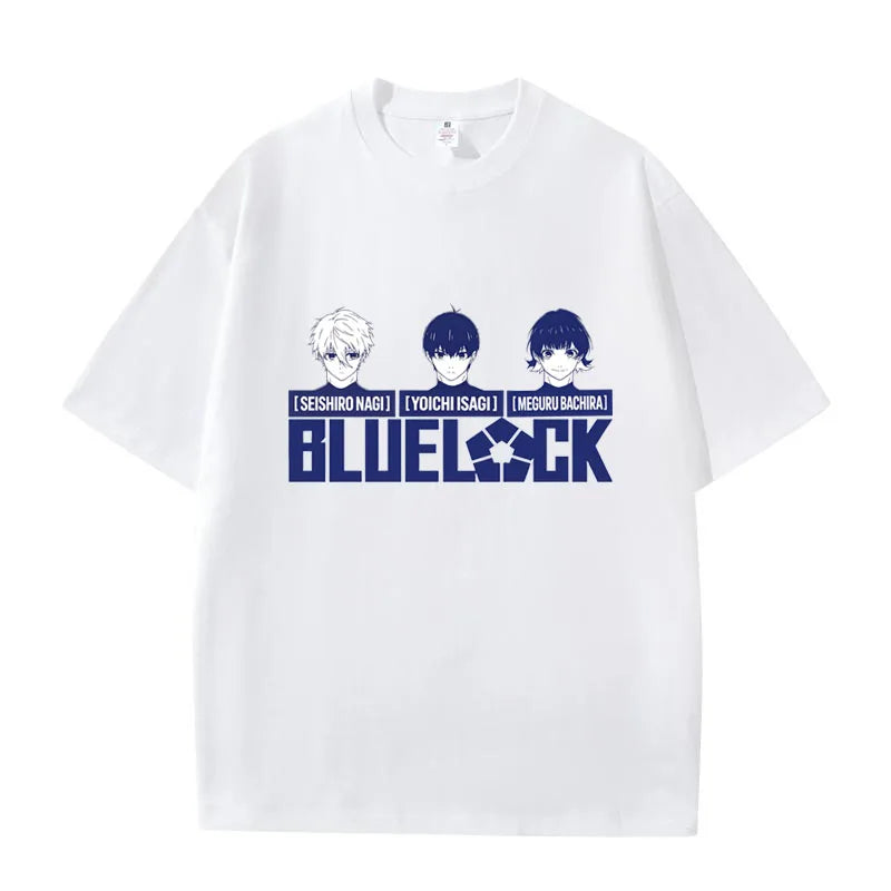 Blue Lock Isagi & Bachira Graphic T-Shirt – Unisex Anime Cotton Streetwear Tee