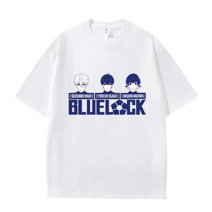 Blue Lock Isagi & Bachira Graphic T-Shirt – Unisex Anime Cotton Streetwear Tee