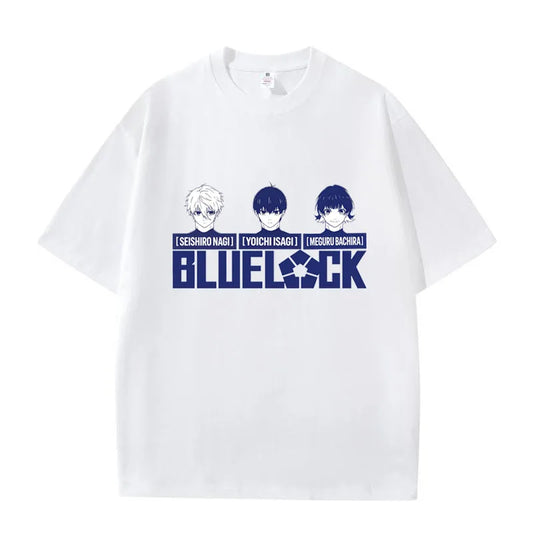 Blue Lock Isagi & Bachira Graphic T-Shirt – Unisex Anime Cotton Streetwear Tee
