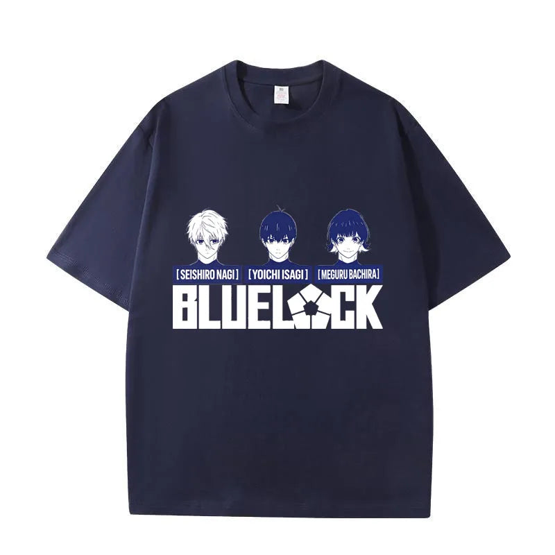 Blue Lock Isagi & Bachira Graphic T-Shirt – Unisex Anime Cotton Streetwear Tee