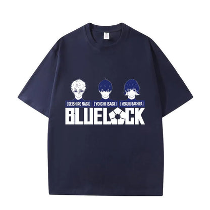Blue Lock Isagi & Bachira Graphic T-Shirt – Unisex Anime Cotton Streetwear Tee