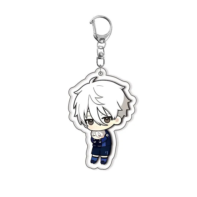 Blue Lock Anime Acrylic Keychain – Isagi, Bachira & Kunigami 6cm Character Pendant