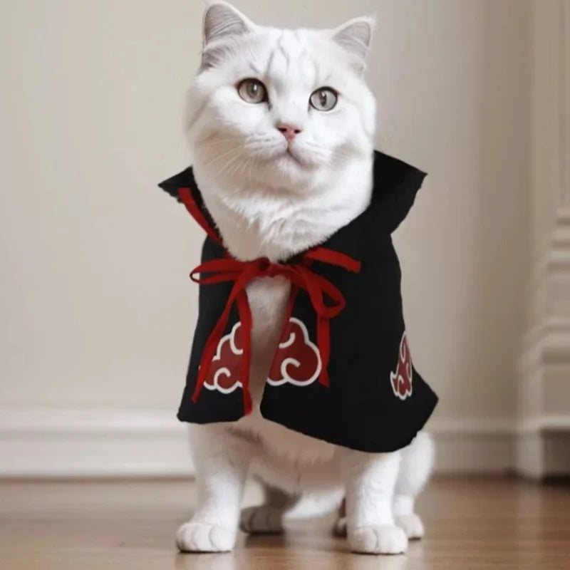 Naruto Pet Cosplay Cloak – Hokage & Akatsuki Costume for Cats and Dogs