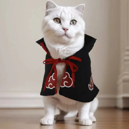 Naruto Pet Cosplay Cloak – Hokage & Akatsuki Costume for Cats and Dogs