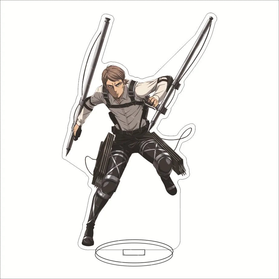 Attack on Titan Acrylic Stand Figure – 16CM Anime Display Stand | Eren, Mikasa, Armin & Conni
