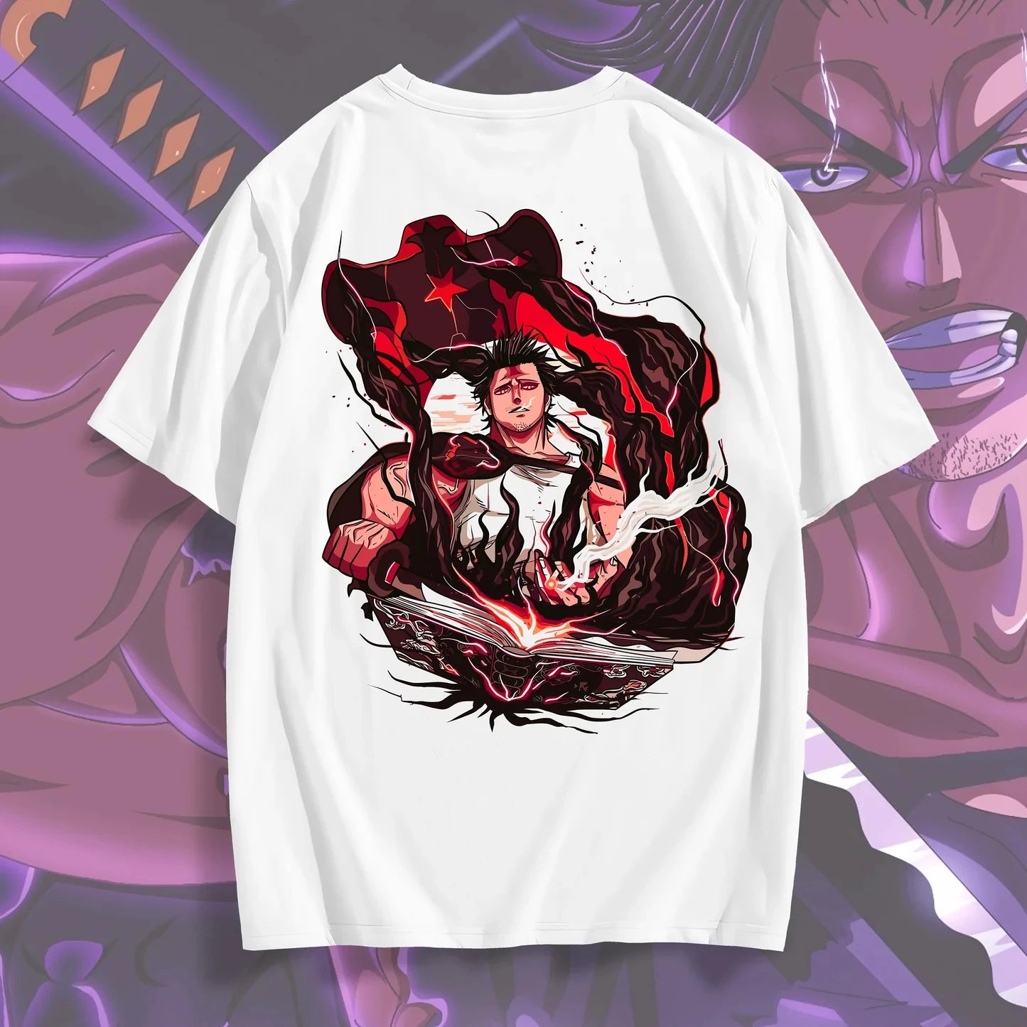 Black Clover Yami Sukehiro Graphic T-Shirt – Unisex Cotton Anime Streetwear Tee