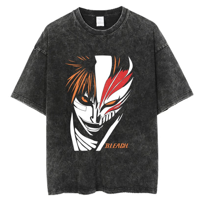 BLEACH Kenpachi Zaraki Oversized Graphic T-Shirt – Unisex Anime Streetwear Tee