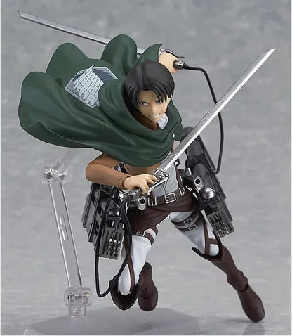 Anime Attack on Titan Mikasa Ackerman 203 Eren Jaeger 207 Rivaille 213 Dolls PVC Action Figure Collective Toy