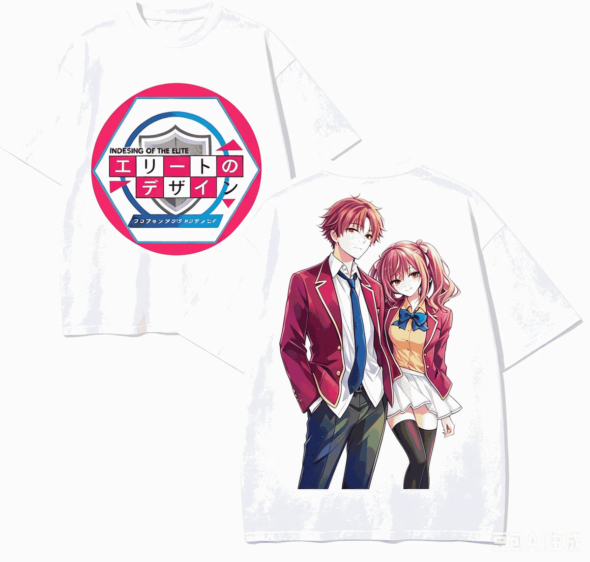 Classroom of the Elite Retro Oversized T-Shirt – Unisex Harajuku Anime Streetwear