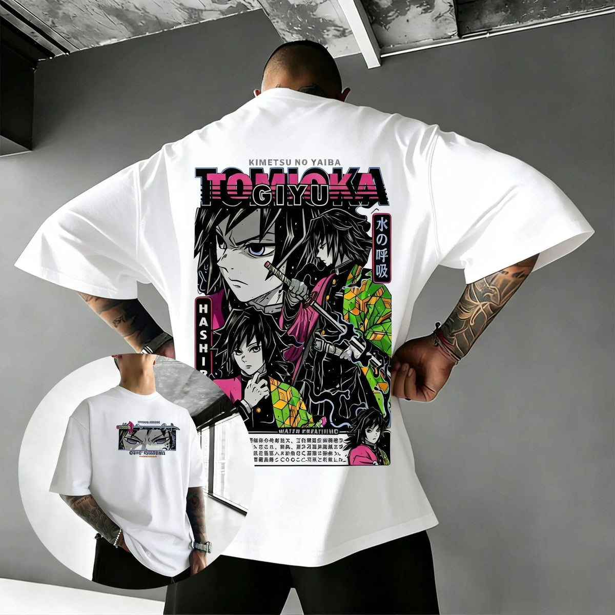 Demon Slayer Giyu Tomioka Anime Graphic T-Shirt – Unisex Summer Casual Tee 2026