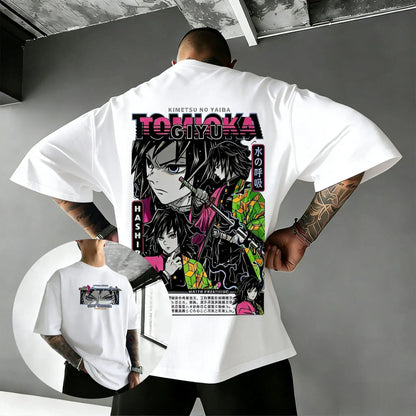 Demon Slayer Giyu Tomioka Anime Graphic T-Shirt – Unisex Summer Casual Tee 2026