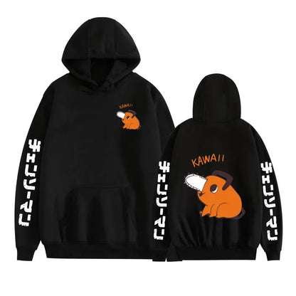 Chainsaw Man Pochita Hoodie – Unisex Harajuku Anime Streetwear Pullover