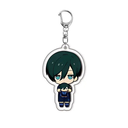 Blue Lock Anime Acrylic Keychain – Isagi, Bachira & Kunigami 6cm Character Pendant