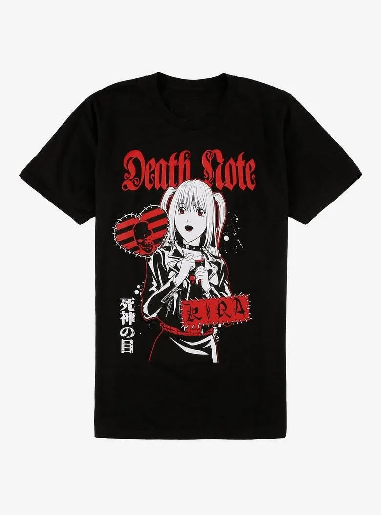 Death Note Y2K Graphic T-Shirt – Casual Anime Streetwear Tee