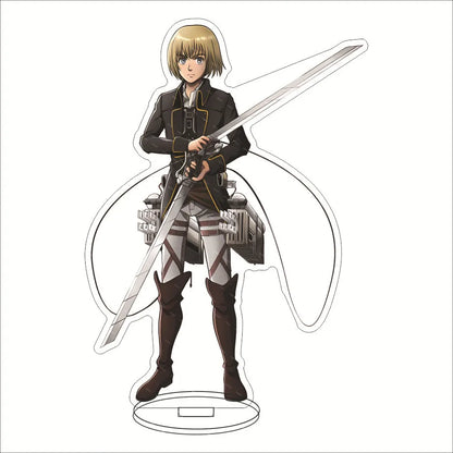 Attack on Titan Acrylic Stand Figure – 16CM Anime Display Stand | Eren, Mikasa, Armin & Conni