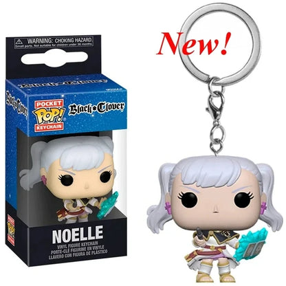Black Clover Vinyl Figure Keychain – Asta, Noelle & Yami Collectible Anime Keychain with Box