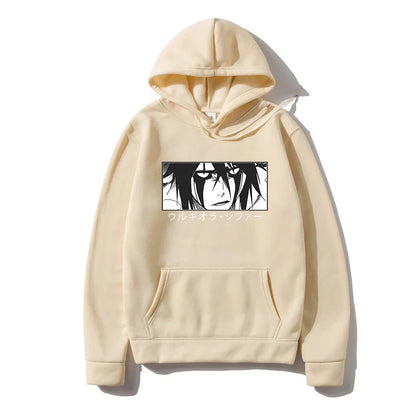 BLEACH Ulquiorra Cifer Gothic Hoodie – Manga Harajuku Anime Streetwear Sweatshirt