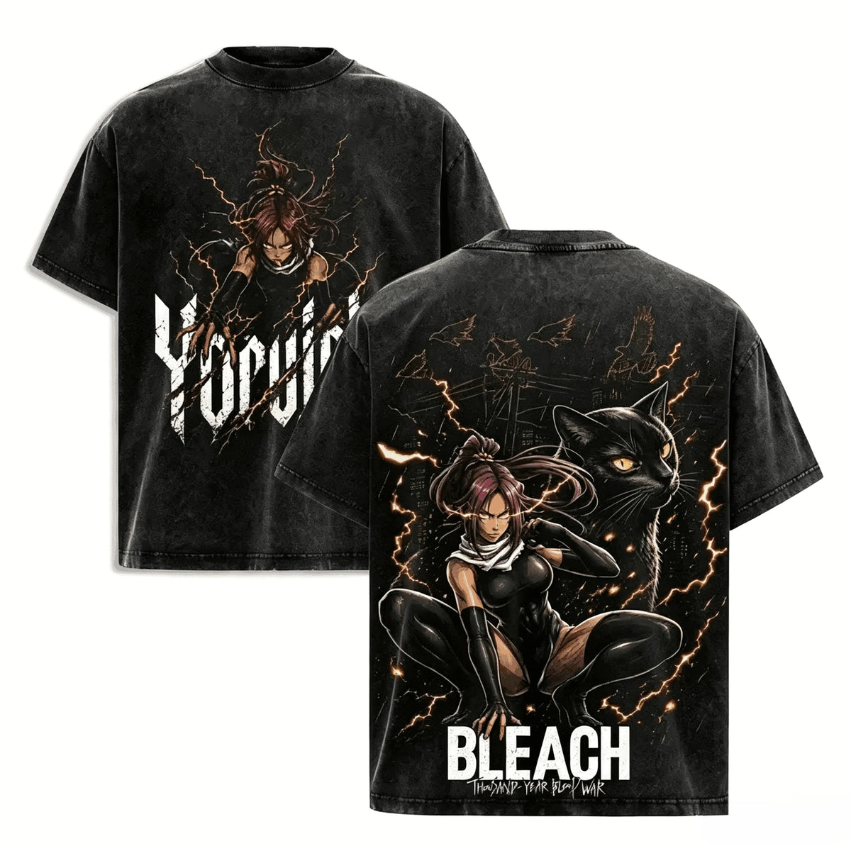 BLEACH Anime Graphic T-Shirt – Unisex Cotton Harajuku Streetwear Tee