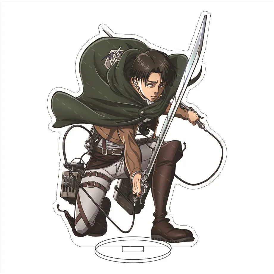 Attack on Titan Acrylic Stand Figure – 16CM Anime Display Stand | Eren, Mikasa, Armin & Conni
