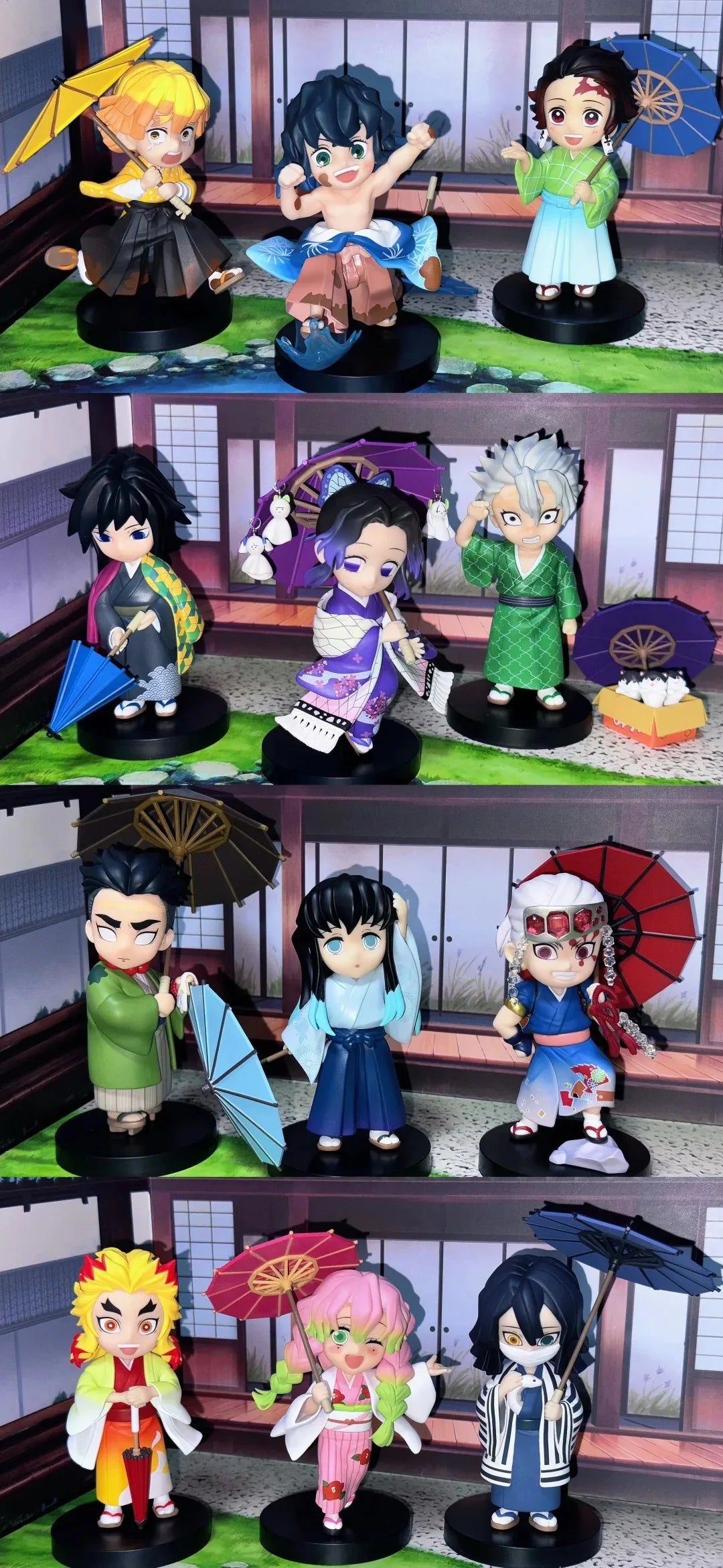 Demon Slayer Shinobu Kocho & Mitsuri Kanroji 15cm Anime Figures – Plum Rain Series Collectible Statues
