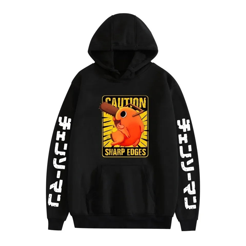 Chainsaw Man Pochita Hoodie – Unisex Harajuku Anime Streetwear Pullover