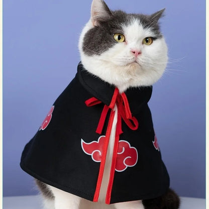 Naruto Pet Cosplay Cloak – Hokage & Akatsuki Costume for Cats and Dogs