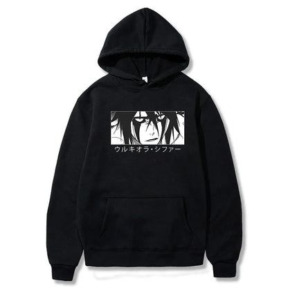 BLEACH Ulquiorra Cifer Gothic Hoodie – Manga Harajuku Anime Streetwear Sweatshirt