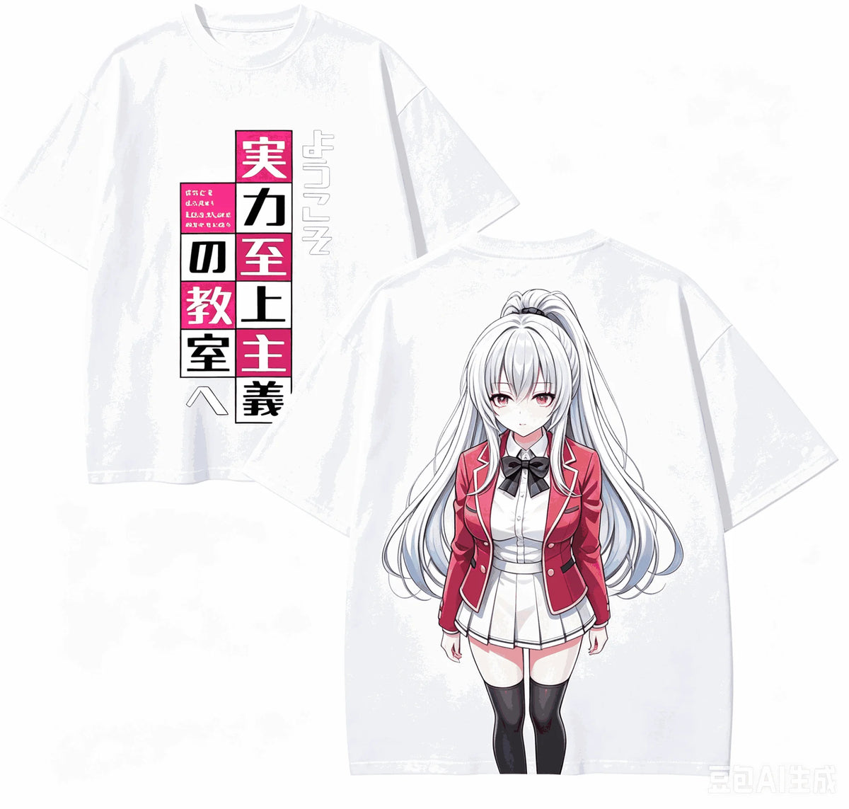 Classroom of the Elite Oversized T-Shirt – Unisex Harajuku Anime Streetwear Tee