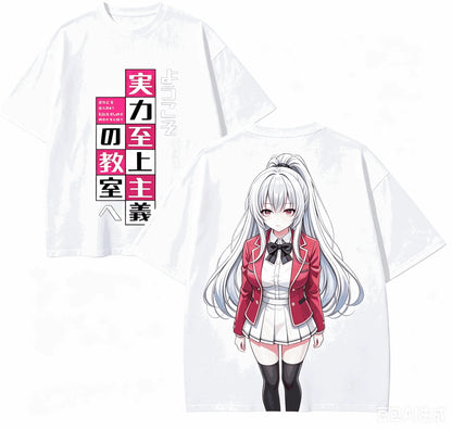 Classroom of the Elite Oversized T-Shirt – Unisex Harajuku Anime Streetwear Tee