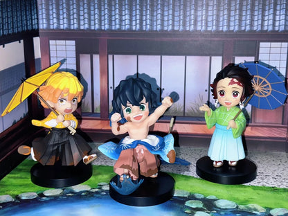 Demon Slayer Shinobu Kocho & Mitsuri Kanroji 15cm Anime Figures – Plum Rain Series Collectible Statues