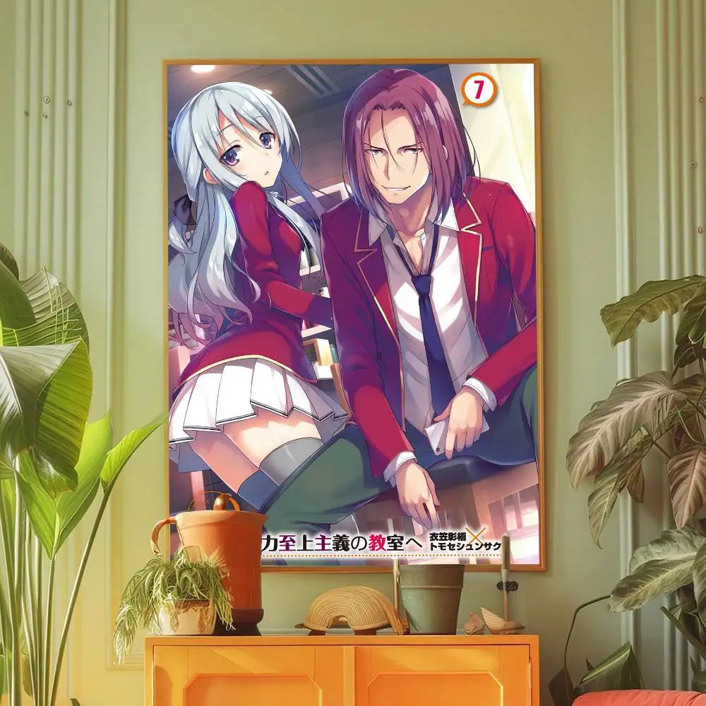 Classroom of the Elite Anime Wall Art – Self-Adhesive Poster Room Decoration