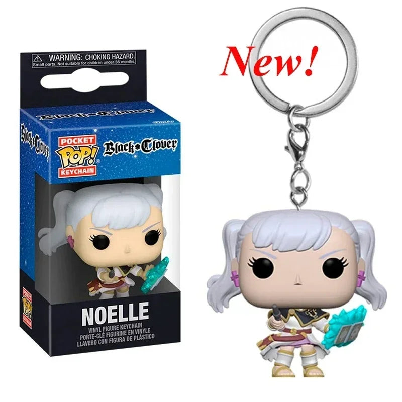 Black Clover Vinyl Figure Keychain – Asta, Noelle & Yami Collectible Anime Keychain with Box
