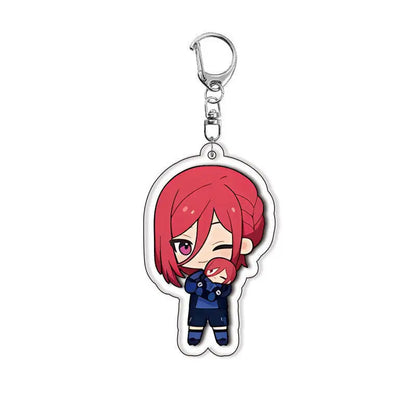 Blue Lock Anime Acrylic Keychain – Isagi, Bachira & Kunigami 6cm Character Pendant