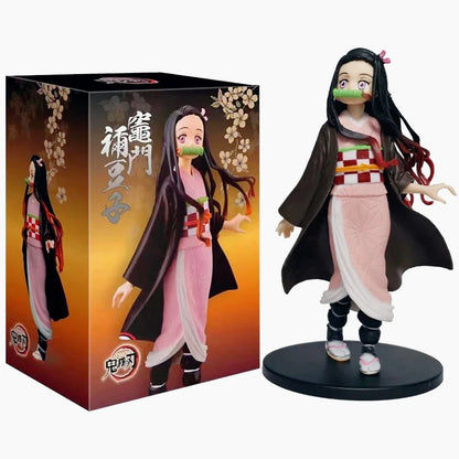Demon Slayer Anime Action Figures – Tanjiro, Nezuko, Zenitsu & Inosuke Collectible Models