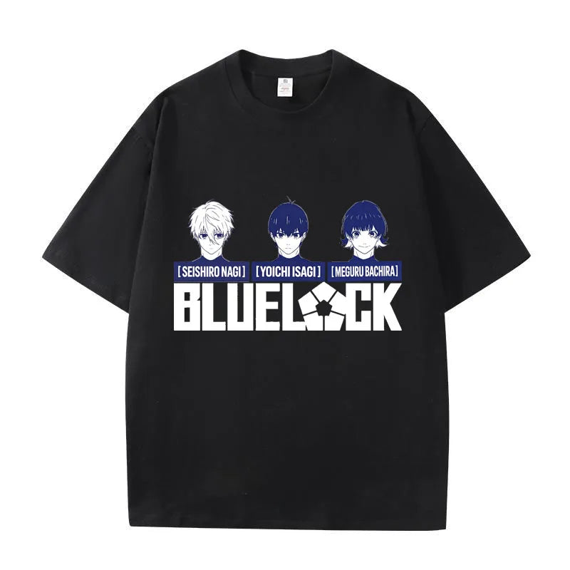 Blue Lock Isagi & Bachira Graphic T-Shirt – Unisex Anime Cotton Streetwear Tee