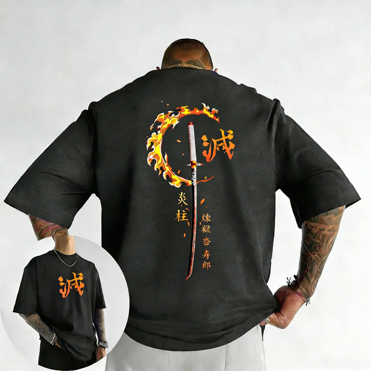 Demon Slayer Kyojuro Rengoku Anime T-Shirt – Unisex Y2K Streetwear Graphic Tee 2026
