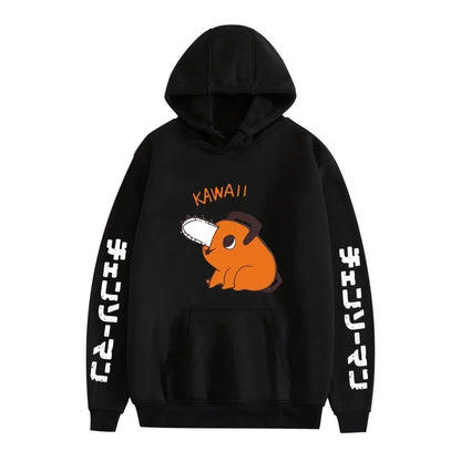 Chainsaw Man Pochita Hoodie – Unisex Harajuku Anime Streetwear Pullover