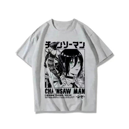Chainsaw Man Manga Graphic T-Shirt – Unisex Cotton Anime Streetwear Tee