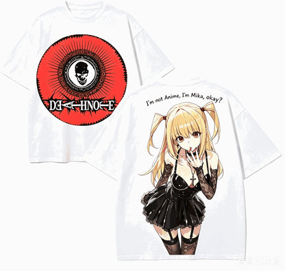 Death Note Oversized T-Shirt – Unisex Harajuku Anime High-Street Tee