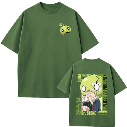 Dr. Stone Suika Anime T-Shirt – Unisex Oversized Vintage Manga Graphic Tee