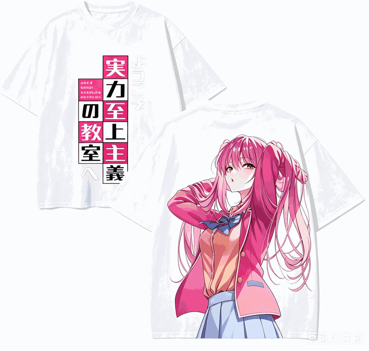 Classroom of the Elite Oversized T-Shirt – Unisex Harajuku Anime Streetwear Tee