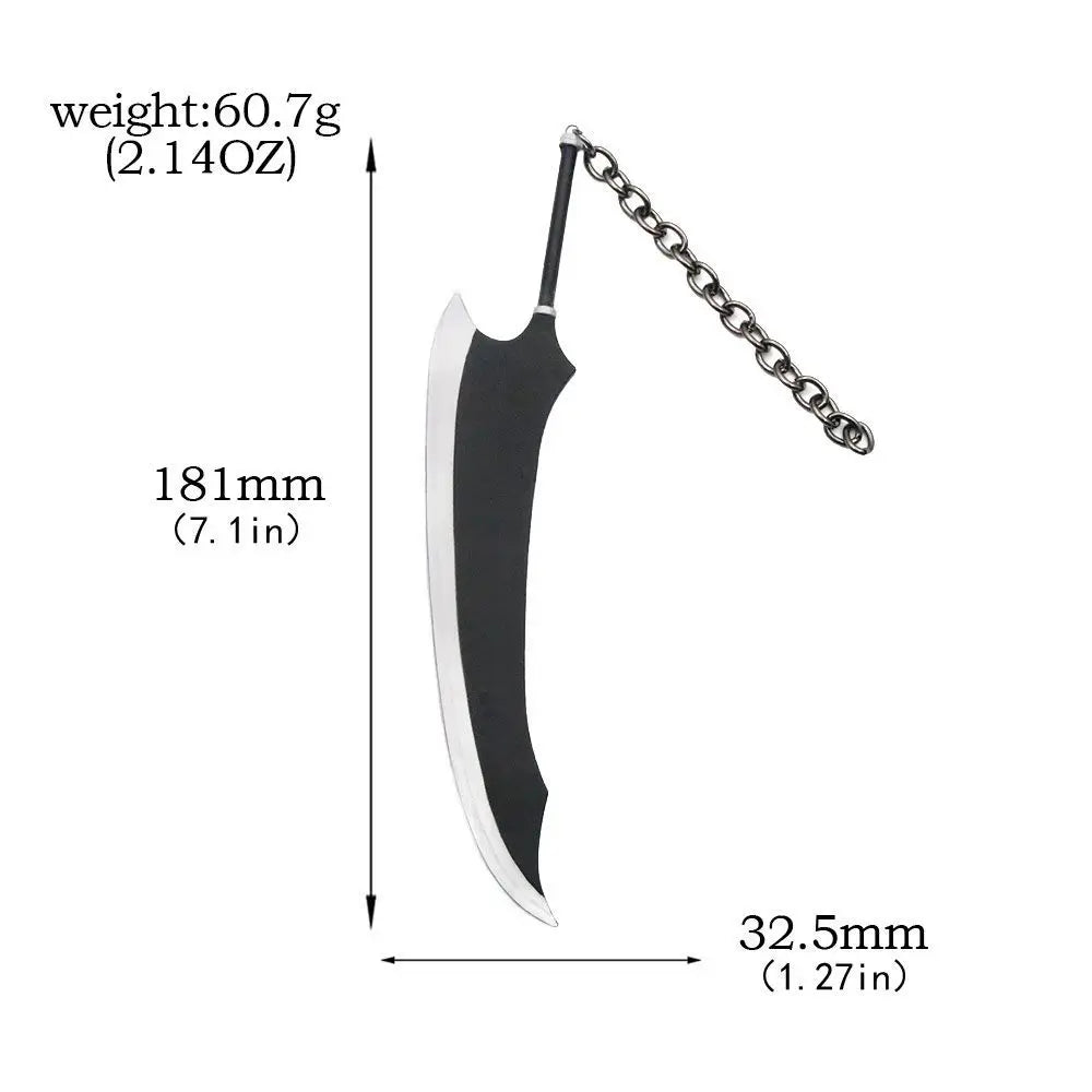 BLEACH: Thousand-Year Blood War Ichigo Zangetsu Keychain – Anime Sword Pendant Keyring
