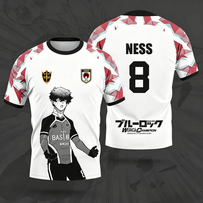 Blue Lock Bastard München Football Jersey – Anime 3D Print Sports T-Shirt